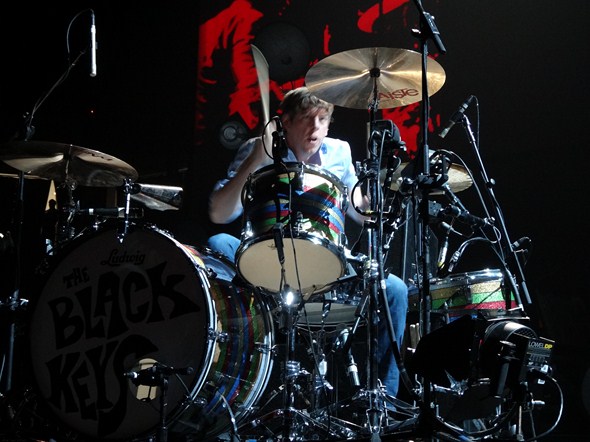 Aug 22, 2008 - San Francisco, California USA - Drummer PATRICK CARNEY of  the band The Black Keys performs live at the first annual Outside Lands  Music & Arts Festival. The three