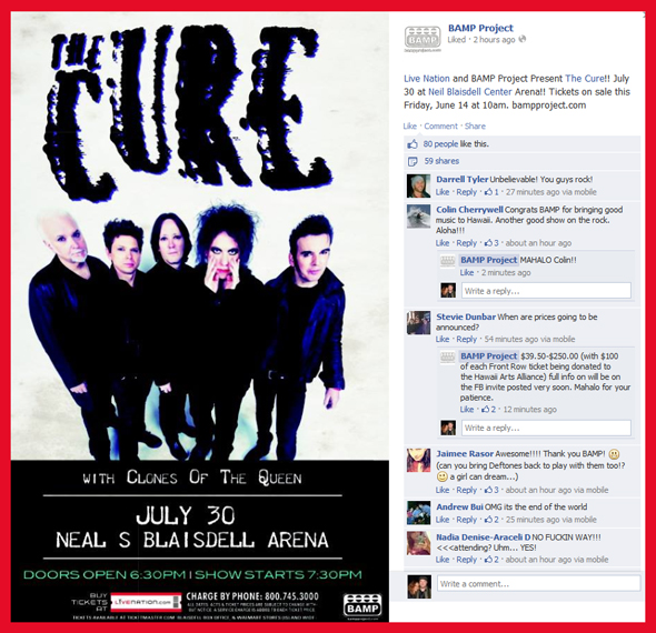 The-Cure-Concert-Tour-2013-Hawaii-Oahu-Honolulu-Neil-Blaisdell-Center-Arena-Bamp-Project-Live-Nation-Dates-Details-Tickets-Sale-Concert-Portal