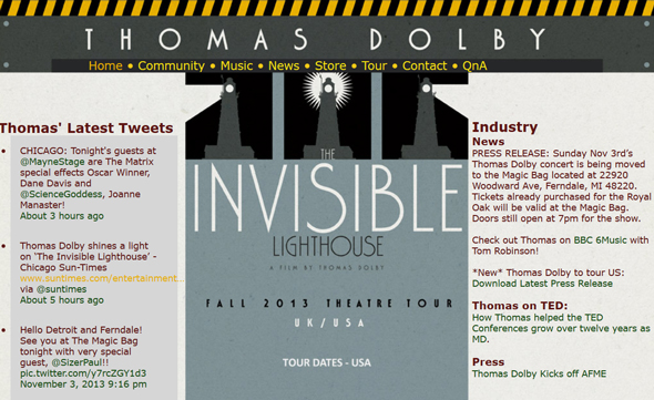 The-Invisible-Lighthouse-Film-and-Live-Performance-by-Thomas-DolbyTouring-United-States-November-2013-Tour-US-Dates-Details-Tickets-Pre-Sale-Concert-Portal