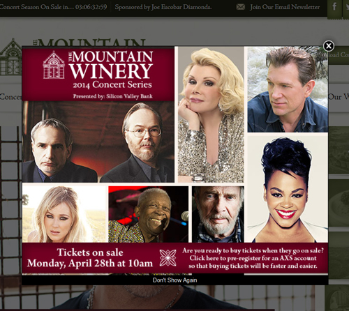 Mountain-Winery-Saratoga-2014-Summer-Concert-Series-Season-Dates-Details-AXS-Tickets-Pre-Sale-Code-Concert-Schedule-Aritst-Band-List-Details-Information-Portal
