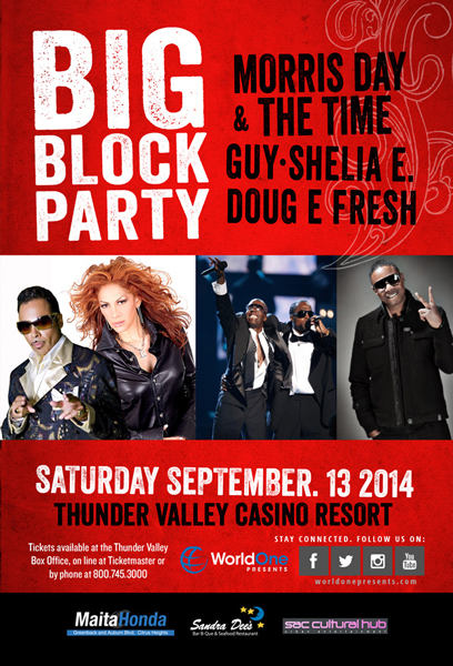 WorldOne-Presents-Big-Block-Party-Morris-Day-and-the-Time-Guy-Sheila-E-Doug-E-Fresh-Thunder-Valley-Tickets-Portal